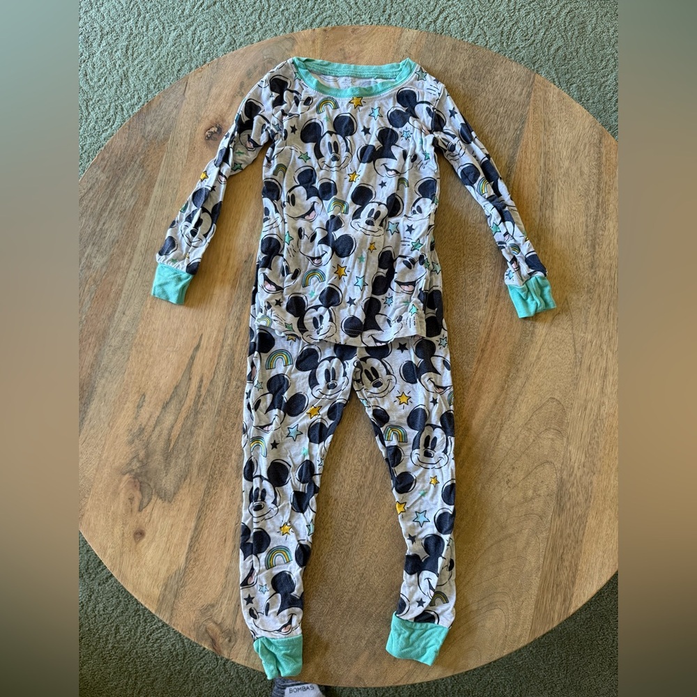 Little Sleepies Mickey Mouse Pajama Set - Multicolor